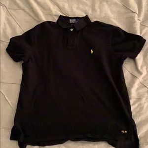 Ralph Lauren Custom Fit Black Polo Men’s Large